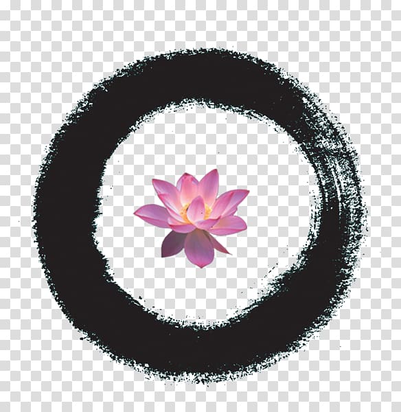 Calligraphy Ink brush, Ink lotus transparent background PNG clipart