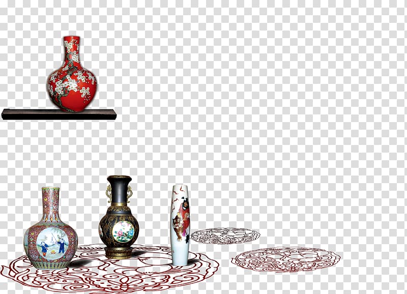 Glass bottle Ceramic Vase, Ancient wine making craft bottle transparent background PNG clipart