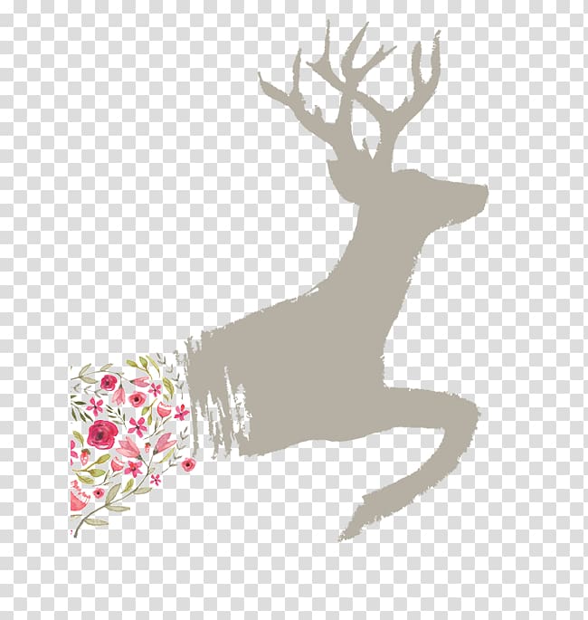 T-shirt Logo Gift Aunt, Running deer transparent background PNG clipart