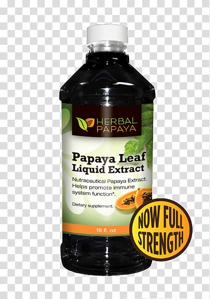 Papaya leaf Juice Extract Dietary supplement, soursop juice transparent background PNG clipart