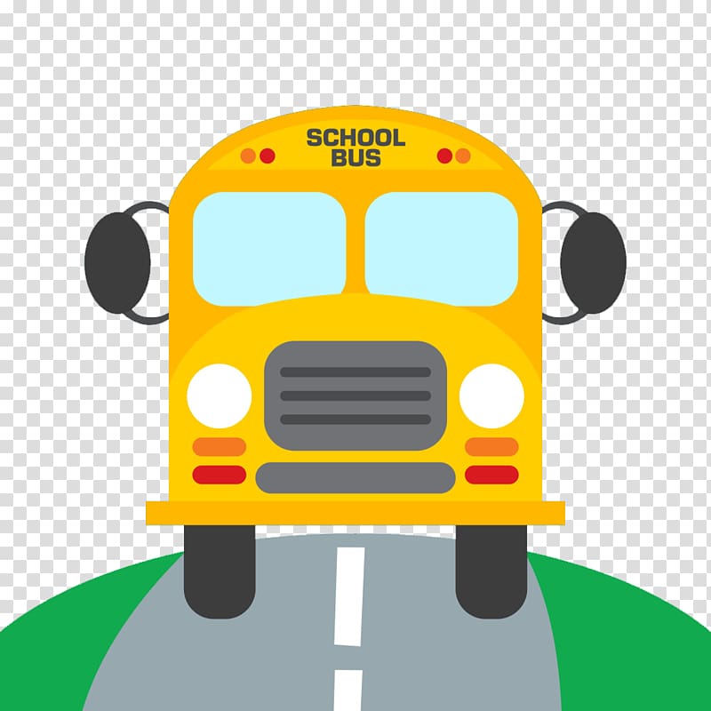 School bus Cartoon Illustration, Cartoon school bus transparent background PNG clipart