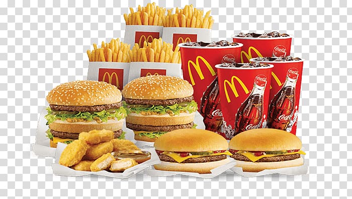McDonalds fries, nuggets, cokes, and burgers, Hamburger McDonalds Big Mac Restaurant Fast food, Mcdonalds transparent background PNG clipart