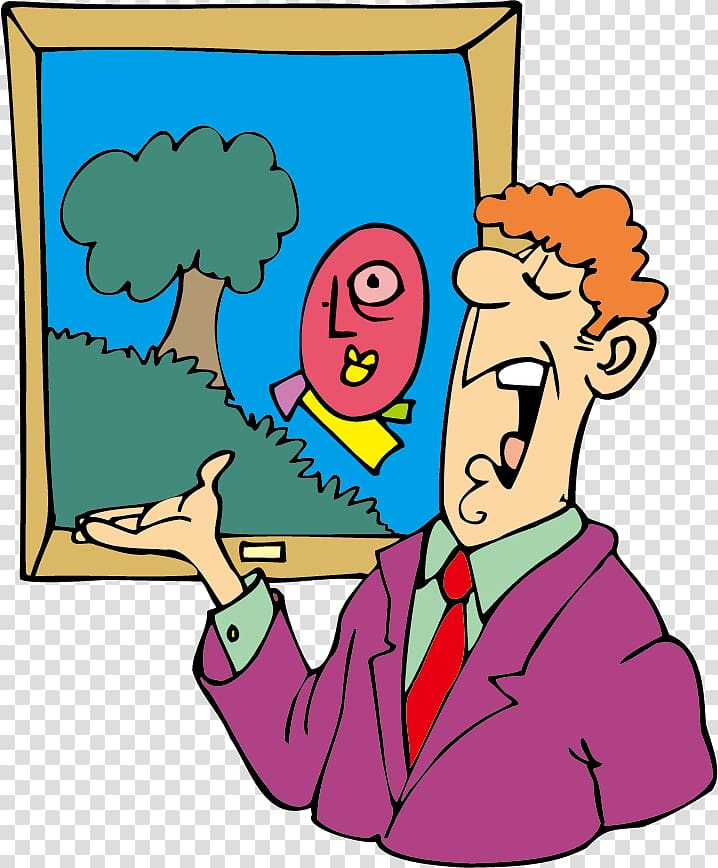 museum curator clipart