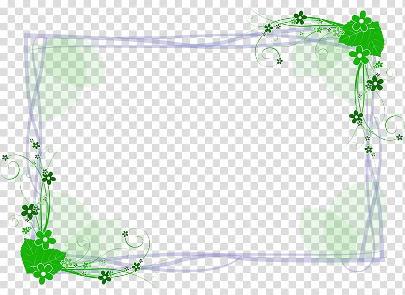 Green Line border transparent background PNG clipart