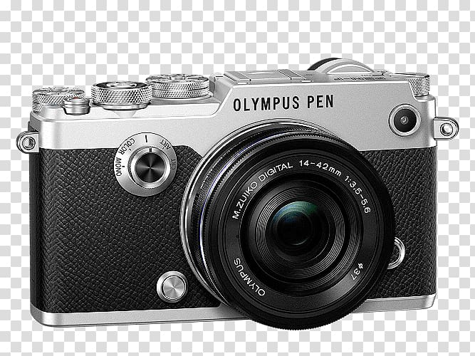 Olympus PEN-F Micro Four Thirds system Mirrorless interchangeable-lens camera Olympus Corporation, Camera transparent background PNG clipart
