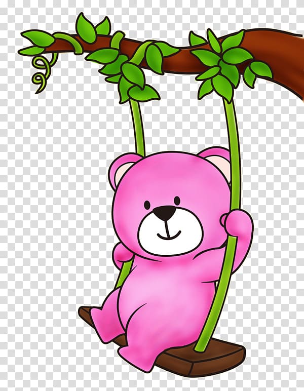 Bear Winnie the Pooh, Swing the bear transparent background PNG clipart