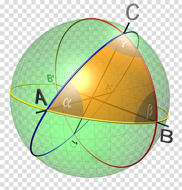 Spherical trigonometry Solution of triangles Spherical geometry Sphere, geomentry transparent background PNG clipart