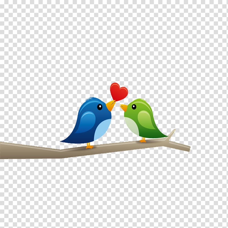 lovebirds on tree branch illustration, Lovebird Cartoon, Cartoon Love Birds transparent background PNG clipart