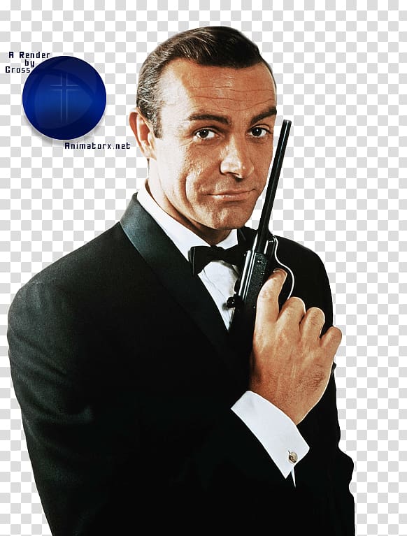 Sean Connery James Bond Dr. No Gun barrel sequence Film, James Bond Background transparent background PNG clipart