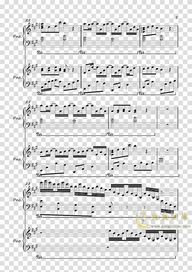 Sheet Music See You Again Piano Guitar, sheet music transparent background PNG clipart