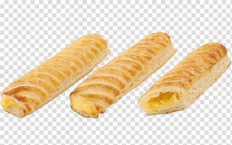 Danish pastry Puff pastry Cream Sausage roll Ragout, vanilla transparent background PNG clipart