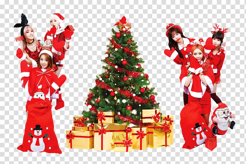 K-pop T-ara Christmas Desktop , christmas daquan transparent background PNG clipart