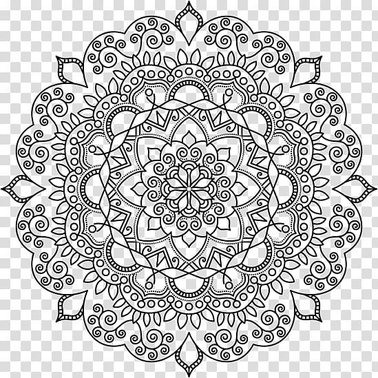 mandala art, Mandala Coloring Pages Mehndi Coloring book Pattern, others transparent background PNG clipart