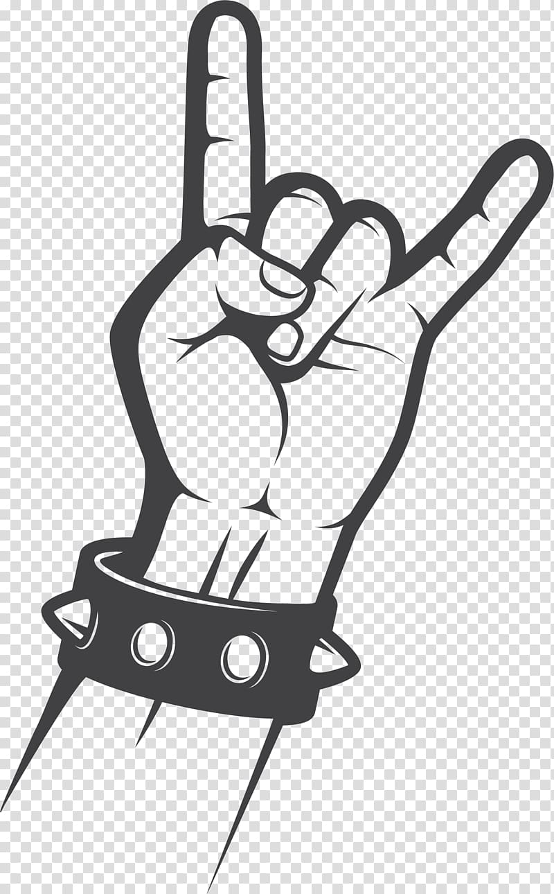 left person's hand , Sign of the horns Rock music Gesture Hand, Rock gesture transparent background PNG clipart
