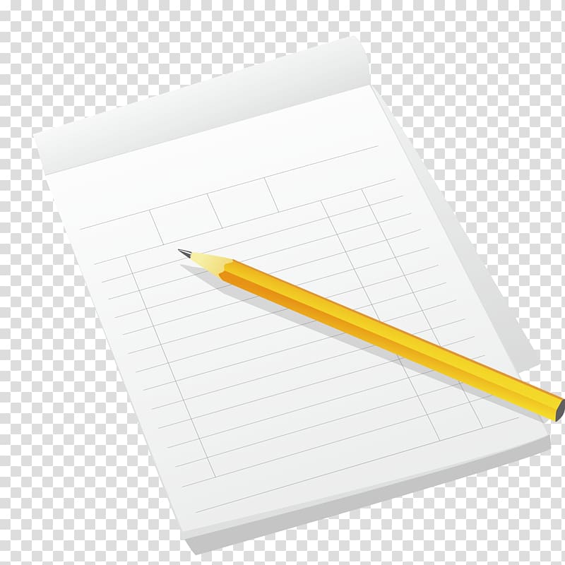Paper Notepad Pencil, pencil and notepad transparent background PNG clipart