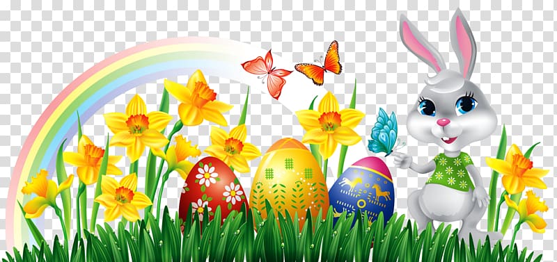 Easter Bunny Easter egg , easter bunny transparent background PNG clipart
