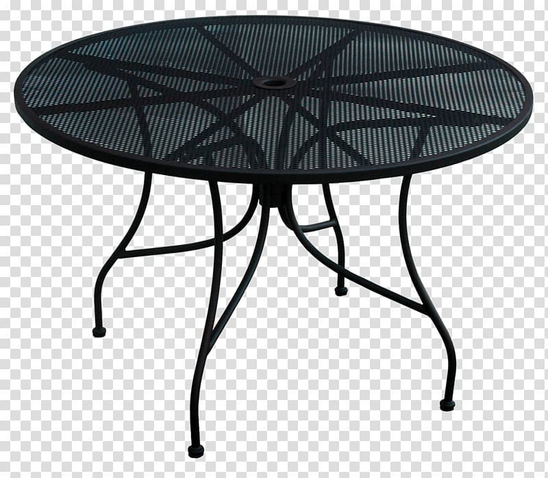 Table Garden furniture Wrought iron, outdoor table transparent background PNG clipart