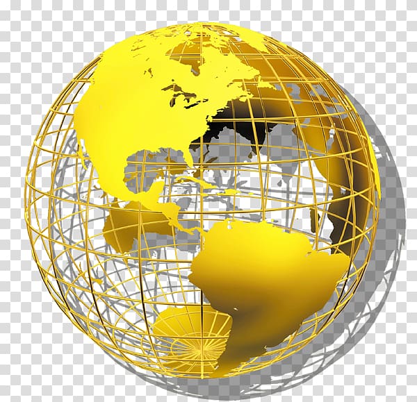 Earth Computer Service, Golden Earth transparent background PNG clipart