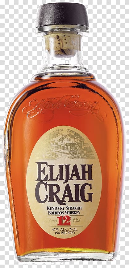 Bourbon whiskey Elijah Craig Liquor Small batch whiskey, smoked bourbon cocktails transparent background PNG clipart
