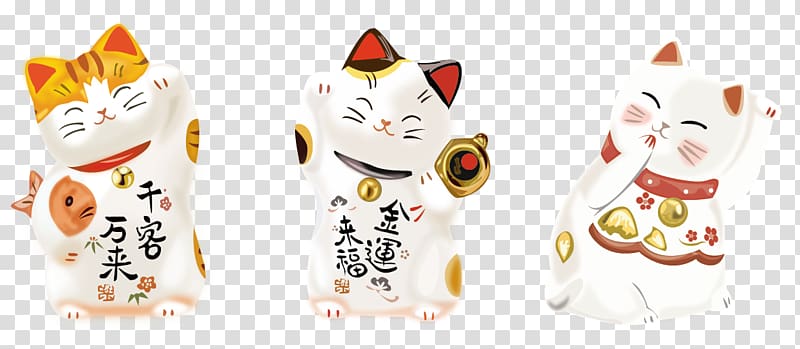 Cat Maneki-neko, Lucky Cat cartoon transparent background PNG clipart