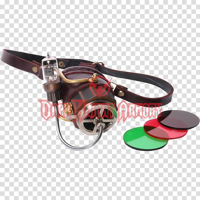 Goggles Light LED lamp Steampunk, light transparent background PNG clipart