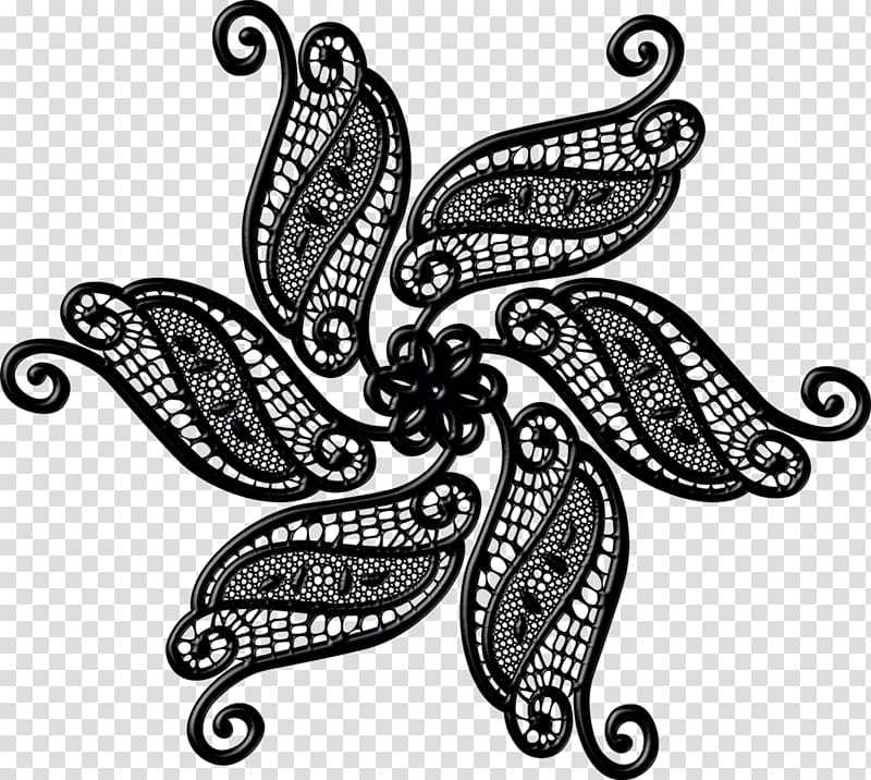 Drawing Floral design Art, lace texture transparent background PNG clipart
