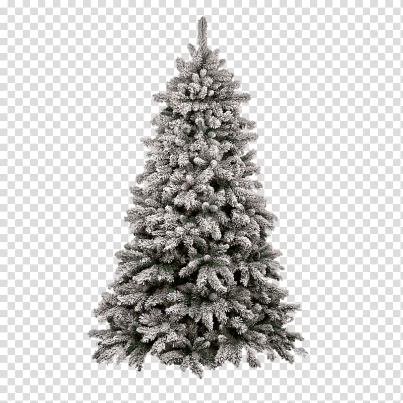 green and white Christmas tree, Christmas Tree Snow transparent background PNG clipart