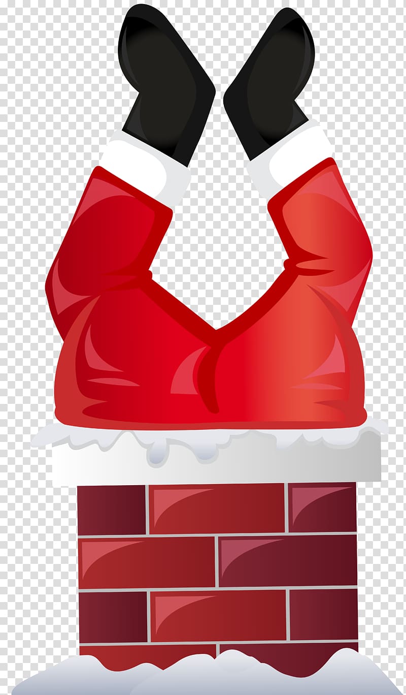 Child development Santa Claus Diary Illustration, Funny Santa in Chimney transparent background PNG clipart