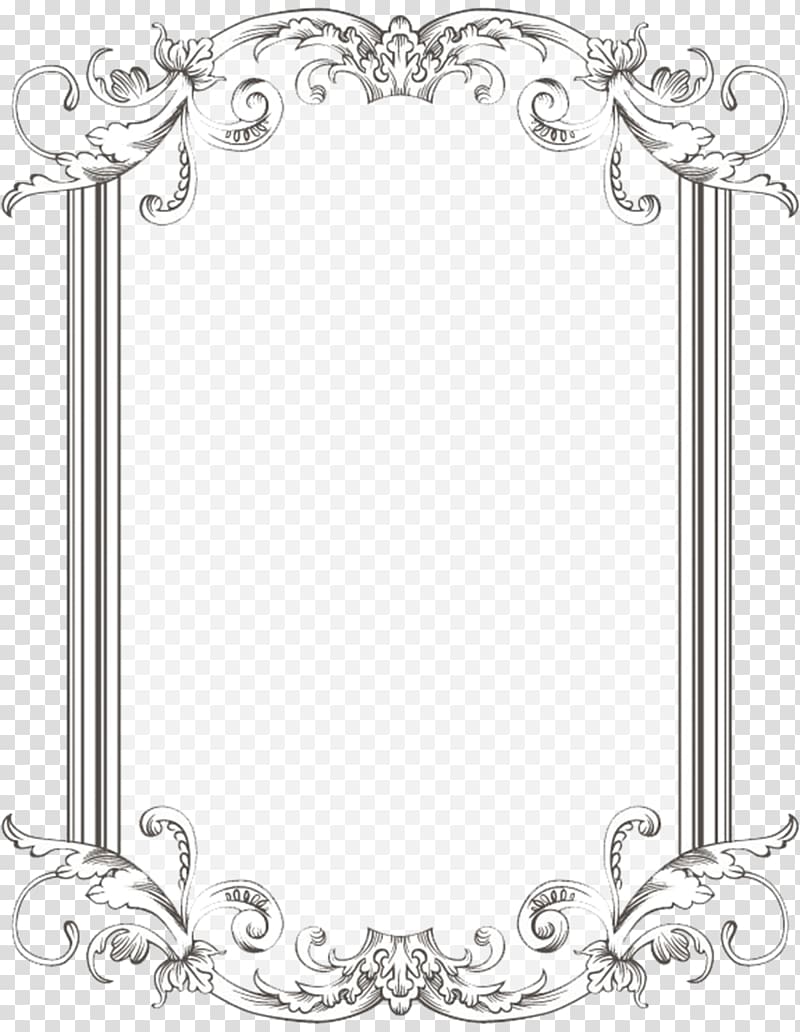 Borders and Frames Frames , Browse And Vintage Frame s, rectangular white floral pattern transparent background PNG clipart