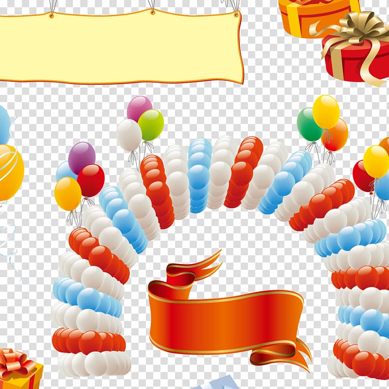 Balloon Party Birthday , Creative birthday transparent background PNG clipart