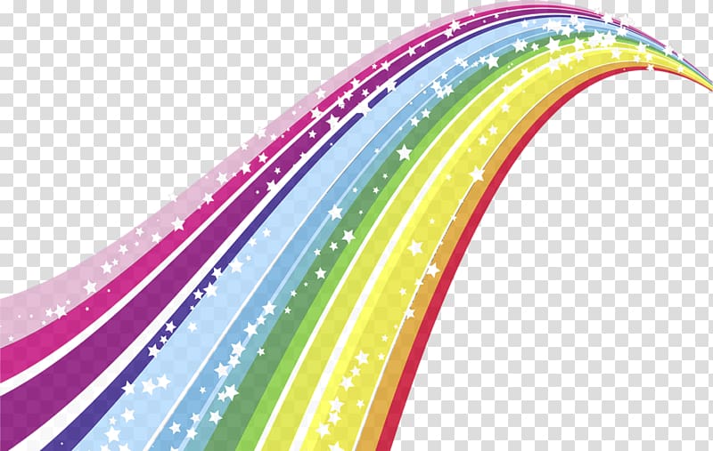 multicolored star print , Rainbow , Rainbow transparent background PNG clipart
