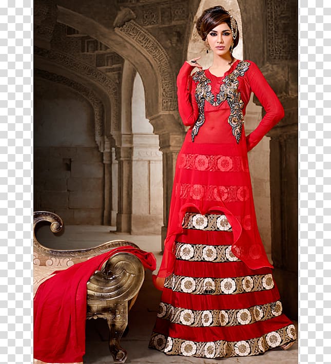 Gown Lehenga-style saree Choli Shalwar kameez, dress transparent background PNG clipart