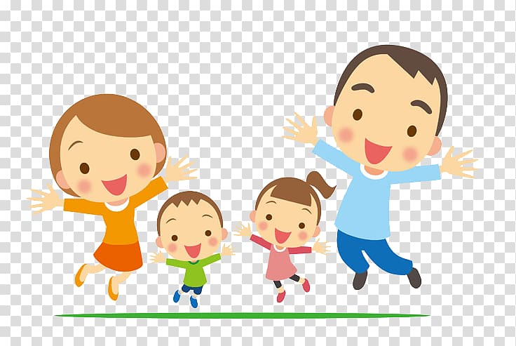 family illustration, Family Child Extended day program, happy family transparent background PNG clipart