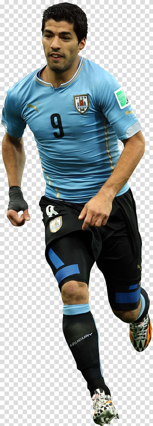 men's blue soccer T-shirt, Luis Suárez Uruguay national football team Sport Football player, others transparent background PNG clipart