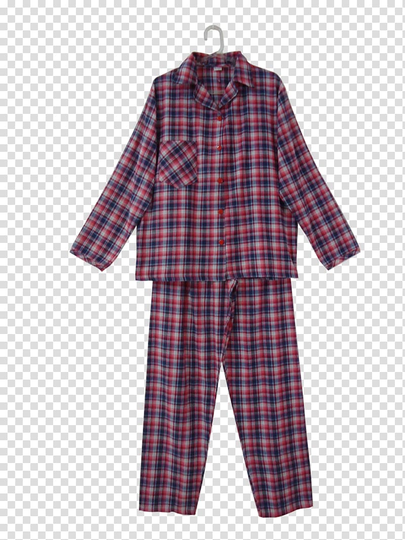 Pajamas Tartan Sleeve Dress Outerwear, pijamas transparent background PNG clipart