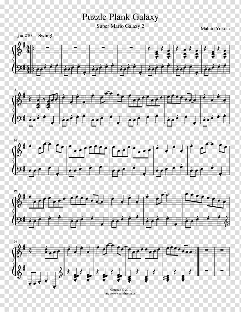 Super Mario Galaxy 2 Sheet Music Violin, sheet music transparent background PNG clipart