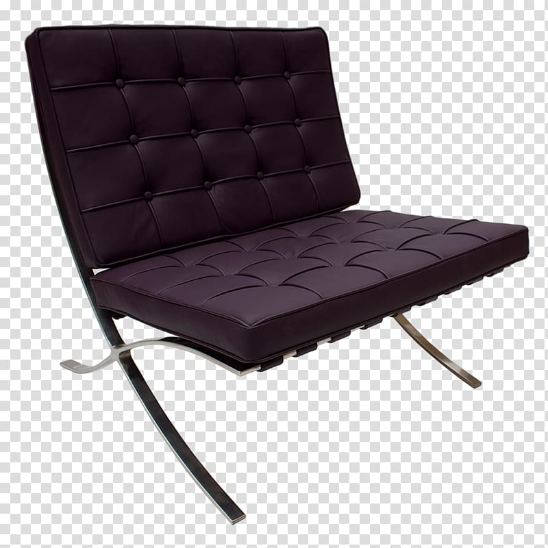 Barcelona chair Couch Industrial design, Barcelona Chair transparent background PNG clipart