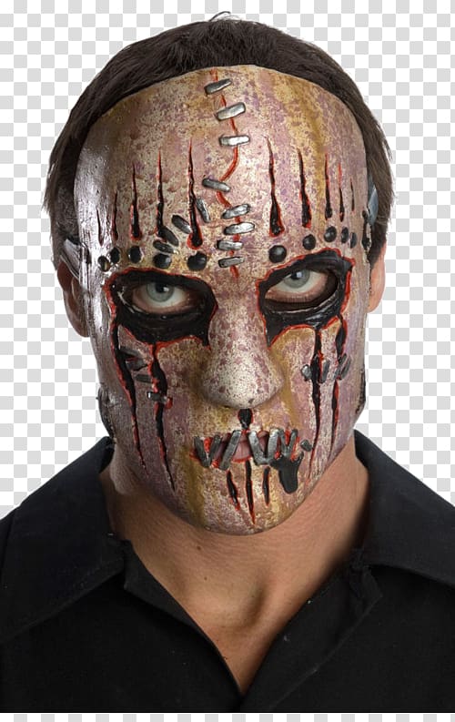 Slipknot Latex mask Harlequin Costume, mask transparent background PNG clipart