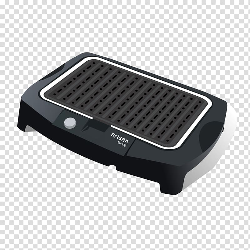 Barbecue Furnace Hot plate, Black gas stove transparent background PNG clipart