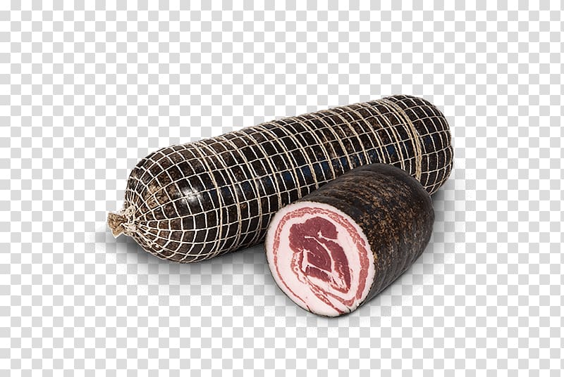 Salami Capocollo Soppressata Domestic pig Liverwurst, sausage transparent background PNG clipart