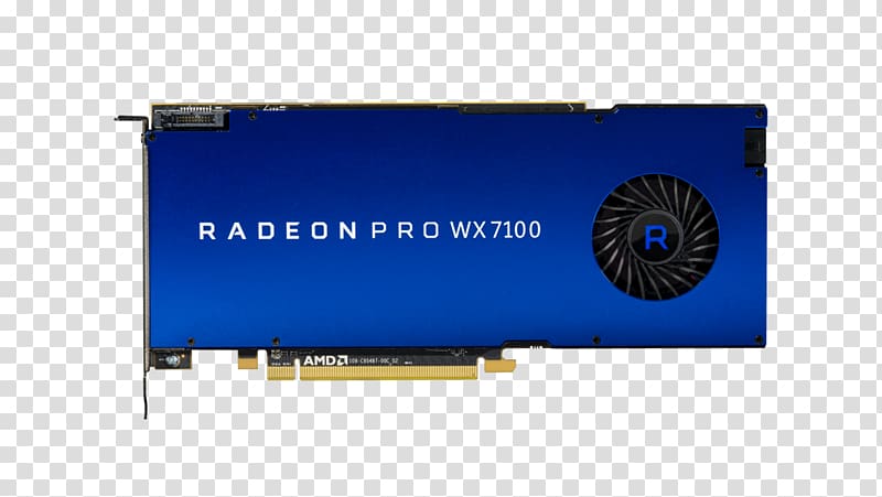 Graphics Cards & Video Adapters MacBook Pro AMD Radeon Pro WX 7100, Professional Card transparent background PNG clipart