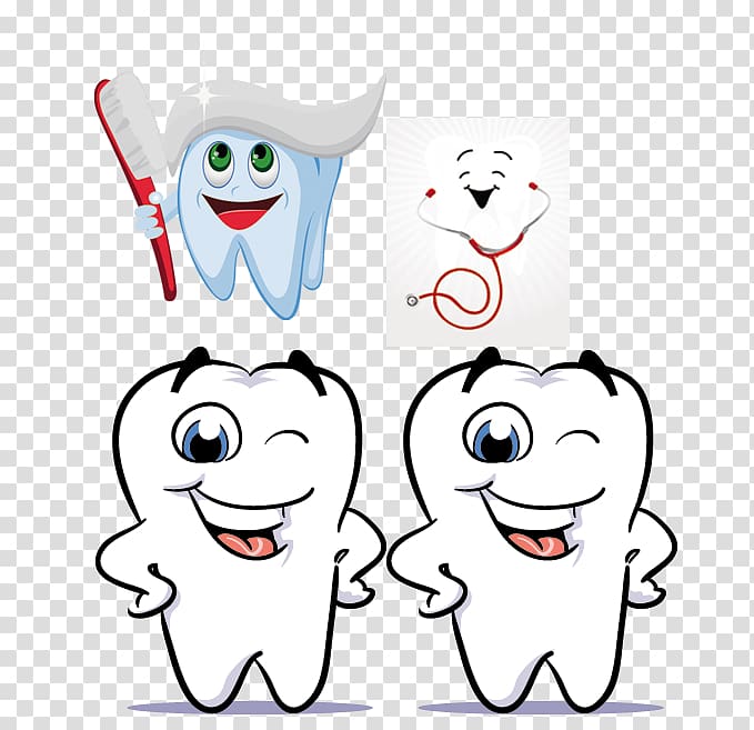 Dentistry Tooth whitening Tooth pathology, Cartoon teeth transparent background PNG clipart