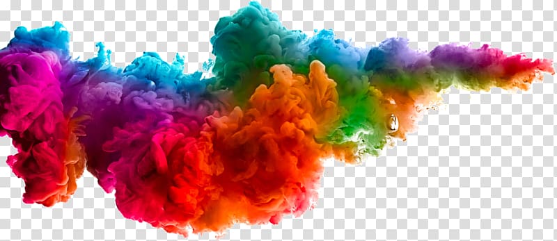 Color Dye Textile Paint Water, Creative colorful clouds, multicolored smoke transparent background PNG clipart