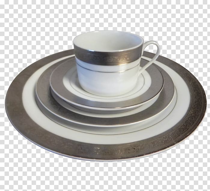 Silver Estate Tableware Plate Linen, porcelain tableware transparent background PNG clipart