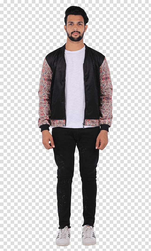 Jacket Tracksuit Jeans Clothing, stylish man transparent background PNG clipart
