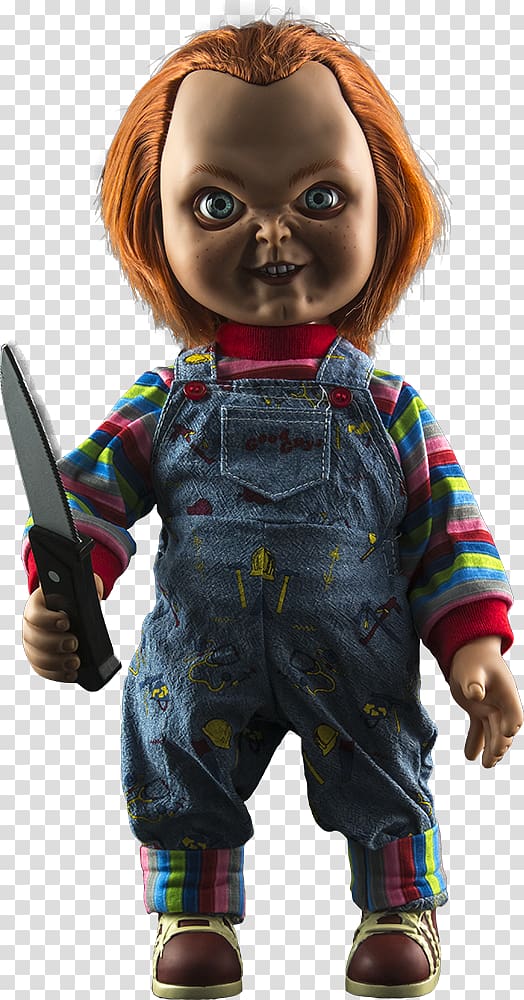 Chuckie holding knife illustration, Chucky Childs Play Doll Mezco Toyz, Chucky transparent background PNG clipart