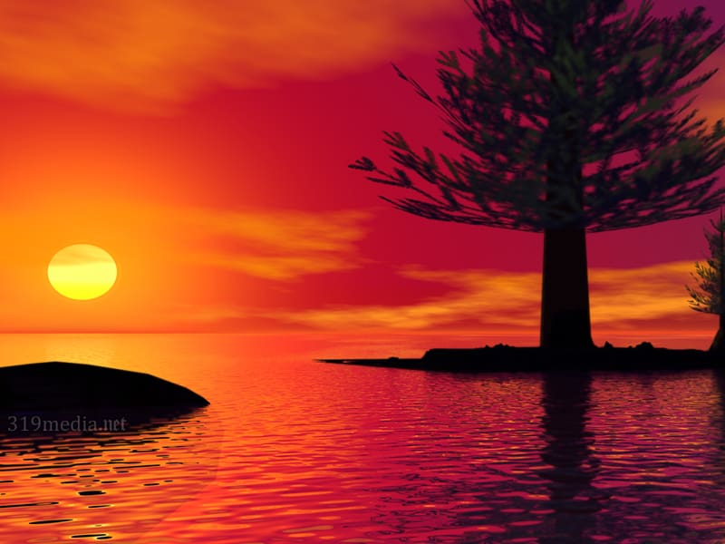 Desktop Sunset Afterglow Sunrise Landscape, sunset transparent background PNG clipart
