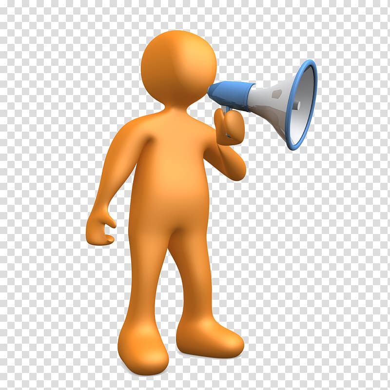 Someone with a megaphone transparent background PNG clipart