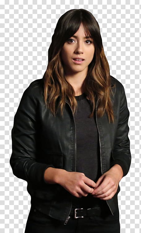 Chloe Bennet Leather jacket Daisy Johnson Agents of S.H.I.E.L.D. Phil Coulson, Agents Of Shield transparent background PNG clipart