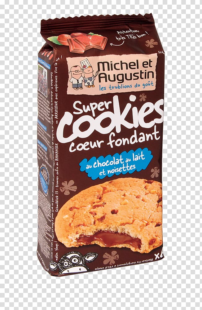 Chocolate chip cookie Stuffing Milk Biscuits Michel et Augustin, milk transparent background PNG clipart
